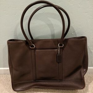 Coach Brown Leather Tote